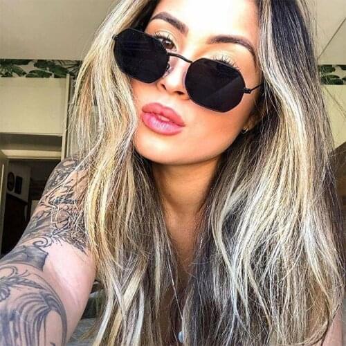 Sunglasses Female shades for women vintage small metal Square Feminine glasses Fashion black Vintage sun glasses women Eyewear