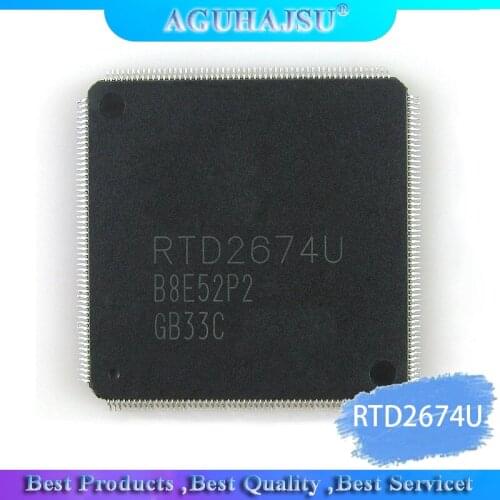 2Pcs RTD2674U-GR QFP RTD2674U RTD2674 LCD TV driver board IC chip IC integrated parts