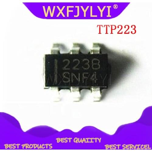 20PCS TTP223-BA6 TTP223 223B 223 BA6 IC/ single touch touch detection IC SOT-23-6
