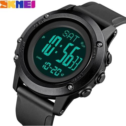 SKMEI Countdown Weather Sport Watch Mens Watches Top Brand Luxury Men Wrist Watch Waterproof LED Electronic Digital Male Watch