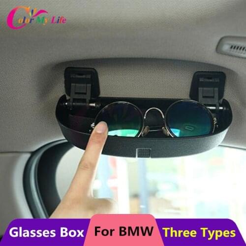 Color My Life Car Glasses Case Box for BMW 1/2/3/5 Series E90 E91 F30 F31 F34 320 328 F07 F10 F11 F48 520 528 X1 X3 X5 Parts
