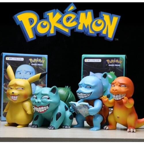 Pokemon Action Figures Model Toy Pikachu Bulbasaur Charmander Zenigame Squirtle Gorudakku Psyduck Ornaments Collection Dolls Toy