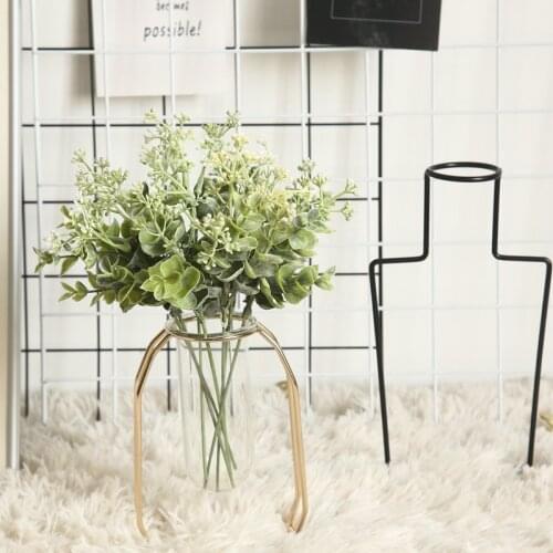 1pc Artificial plants decorative flowers wreaths wedding home decoration accessories diy gift box simulation leaves fake grass