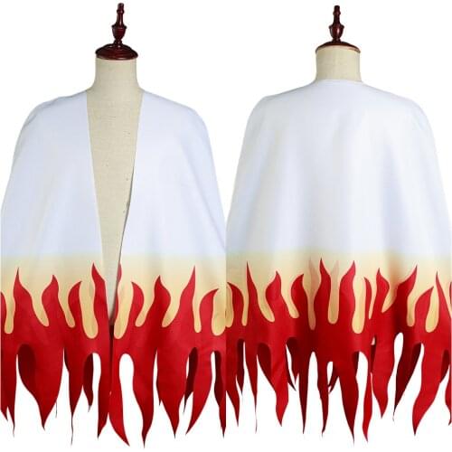 Kimetsu no Yaiba Rengoku Kyoujurou Cosplay Costume Demon Slayer Kimono Haori Yukata Cape Cloak Halloween Carnival Suit