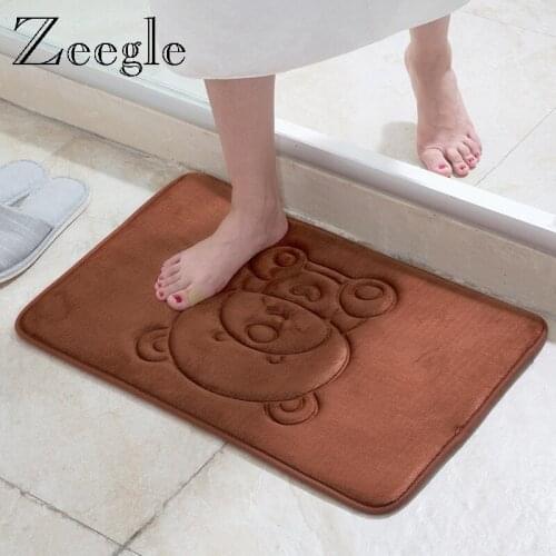 Floor Mat Door Mat Kitchen Carpet Entrance Doormat Anti Slip Carpet Bathroom Rug Absorption Memory Foam Bathroom Doormat 40*60cm