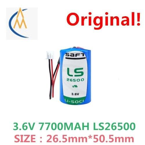 SAFT lithium battery LS26500 gas meter CNC machine PLC sumitomo injection molding machine no. 2 C 3.6 V 2.54 plug