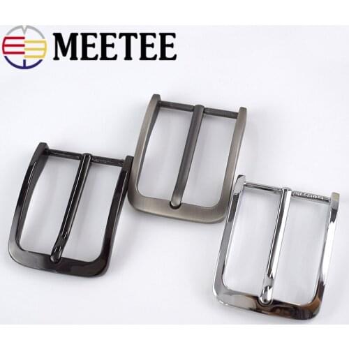 Meetee 40mm Mens Alloy Metal Belt Buckle Head DIY Casual Business Leather Craft Clothes Jeans Decoration Accessories BD378