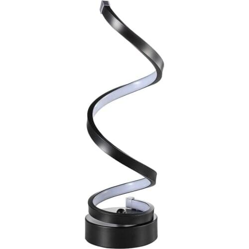 Modern Minimalist Lighting Design, Multiple Color Temperature LED Desk Lamps, for Bedroom,Black,US Plug