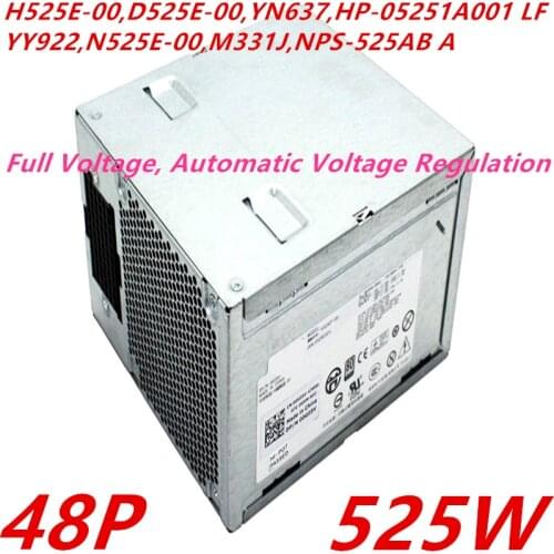 New PSU For Dell PowerEdge T3400 410 48Pin 525W Power Supply H525E-00 D525E-00 YN637 HP-05251A001 YY922 N525E-00 NPS-525AB A