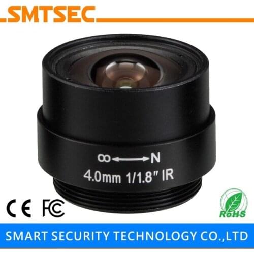 CCTV LENS 4mm 1/1.8"5MP F1.8 Fixed CS Mount Mega Lens 1080P HD For CCTV Camera (SL-0418MP )