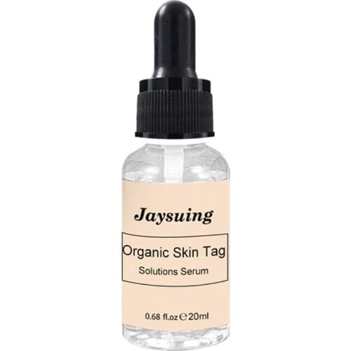 20ml Organic Skin Tag Solution Serum Painless Face Wart Labels Dark Mole Removal Facial Freckle Liquid Repair Essential Oil