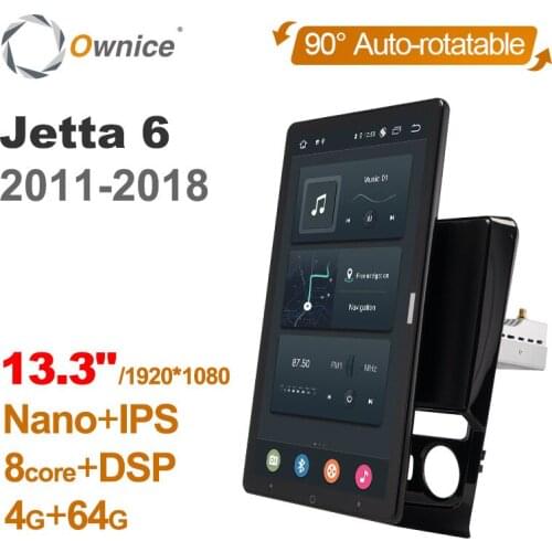 Ownice for Volkswagen Jetta 6 2011 - 2016 Car 1920*1080 Android 10.0 Radio Auto Multimedia Video Audio head Unit 13.3" Rotatable
