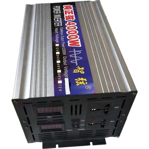Peak 4000W Pure Sine Wave Inverter OFF Grid Solar System Power Inverter DC12V/24V to AC 110V 60HZ Japan/USA/CA