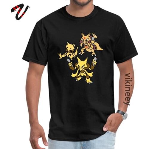 Casual Abra Kadabra and Alakazam Mens T Shirt 2019 Popular Short Wrestling Crewneck Tv Series Friends Tops Shirt Tee-Shirt