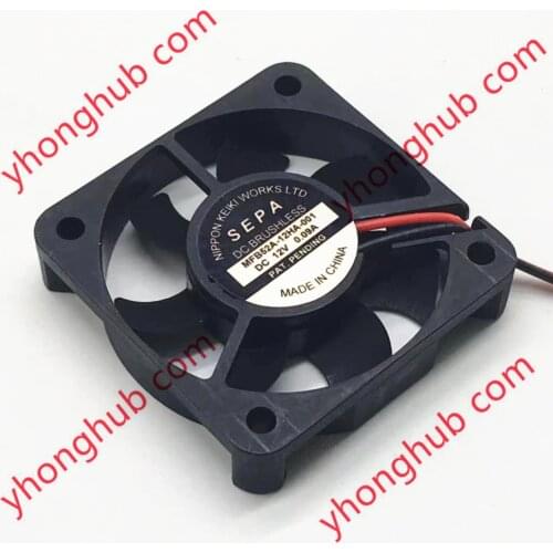 SEPA MFB52A-12HA-001 DC 12V 0.09A 50x50x10mm Server Square Fan