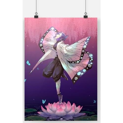 Modern Home Decor Poster Print Shinobu Kocho Kimetsu No Yaiba Anime Picture Nordic Wall Art Canvas Painting Decor Living Decor