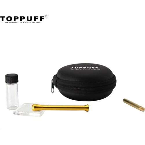 PUFF Snuff Set Brass Snuff Spoon + Aluminum Snuff Straw Tube Sniffer + Glass Pane + Glass Pill Bottle Smoke Pipe