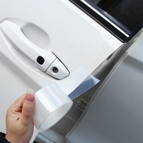 Car Door Edge Protector Sticker Strip PVC Film Transparent Anti Collision Edge Guard Scratch Protector Rubber Seal Auto Guard