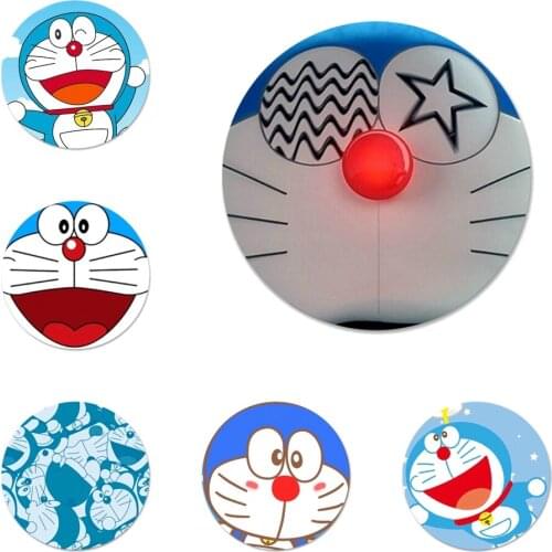 Anime Doraemon Icons Pins Badge Decoration Brooches Metal Badges For Clothes Backpack Decoration 58mm