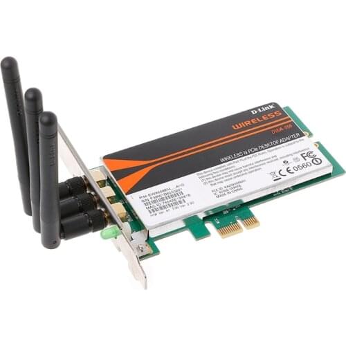 2020 New DWA-556 Wireless Xtreme N PCI-E Desktop Adapter WiFi Card Low Profile
