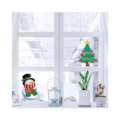 Flower Christmas tree 3D Wall Stickers Fridge Stickers Wardrobe Toilet Bathroom Decoration PVC Wall Decals/Adhesive