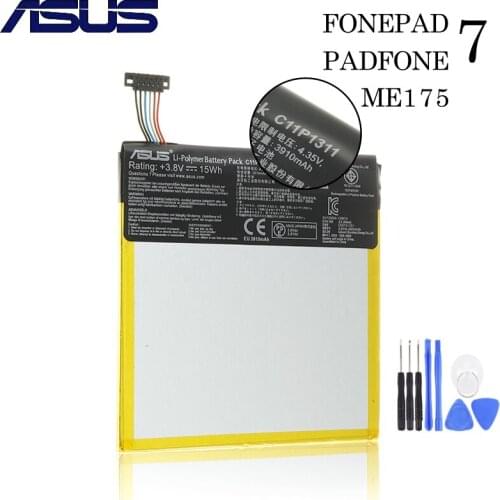 Original ASUS High Capacity C11P1311 Battery For ASUS MeMO Pad HD 7 K00S ME175KG ME7510KG Dual SIM HD7 3910mAh