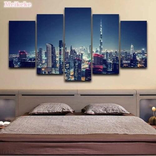 New York City View Diamond Painting Diy Full Square Round Drill 5D Diamond Embroidery 5 piece Mosaic Needlework Decor art decor