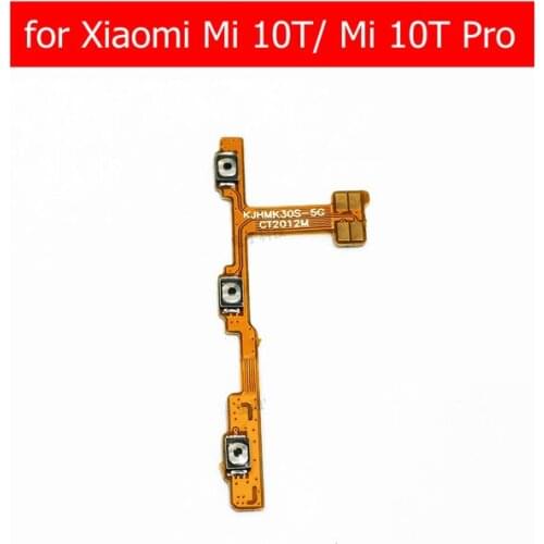 For Xiaomi Mi 10T/ Mi 10T Pro Power Volume Side Key button Flex Cable On Off Switch Flex Cable Repair Parts