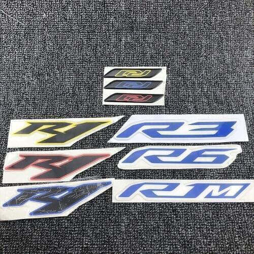 For Yamaha YZF-R1 R3 R6 R1M 2018 2019 2020 Motorcycle Tank Pad 3D Waterproof Sticker Decal Protector Fairing Emblem Badge Logo