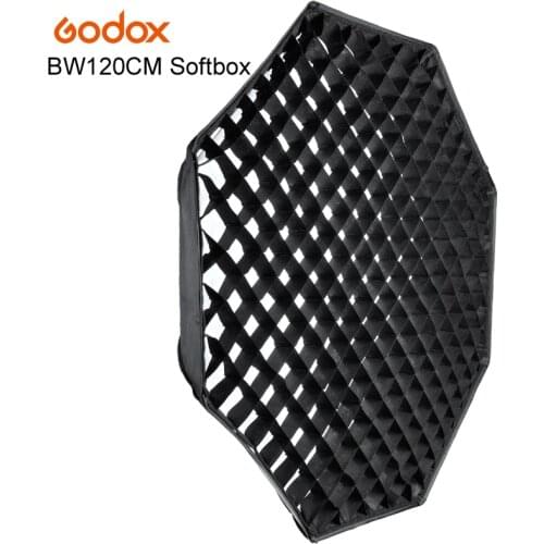 Godox 120cm Octagon Flash Speedlite Studio Photo Light Soft Box w/ Grid Honeycomb Umbrella Softbox Bowens mount