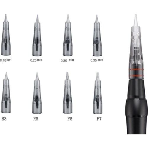 MTS Derma Pen Needles Cartridge 1/3/8/7 PinS 3D Micro Nano Round flat for Auto Microneedle Derma Pen Machine Tips