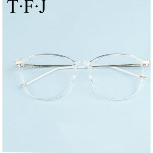 Korea Tr90 Prescription Computer Glasses Women Eyeglass Frame Men Clear Lens Fashion Glasses Eyewear Frames Myopia Transparent