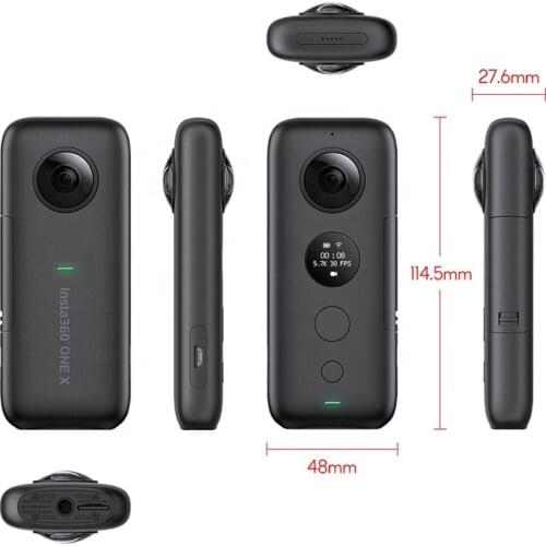 Original Insta360 Insta 360 One X2 Mini Noise Motorcycle With Eis Mic Bullet Wifi Body Waterproof 360 Action Camera