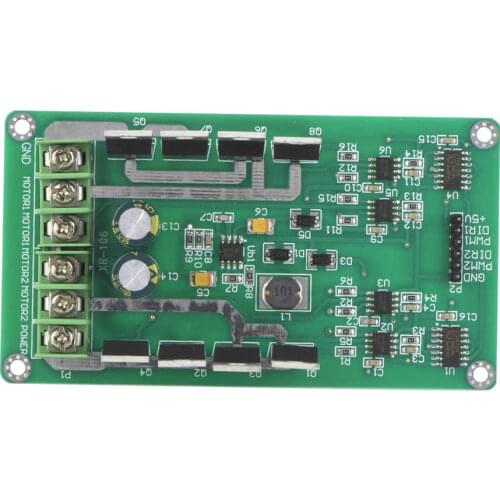 Dual Motor Driver Module Board H-Bridge PWM DC Motor Driver MOSFET IRF3205 3-36V 10A 30A