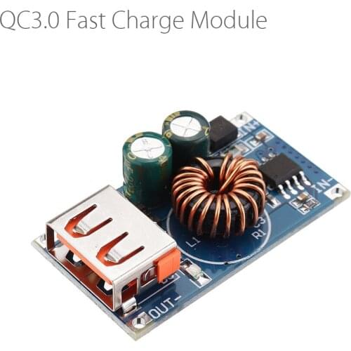 3pcs/lot DC 12V 24V to DC 5V QC3.0 Fast Charge Module Step Down Module USB Mobile Phone Charge DIY Car Voltage Converter