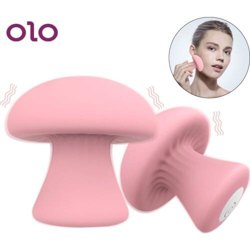 OLO New Mushroom Shaped USB Rechargeable Sex Toys For Women G Spot Stimulator Vibrator Vaginal Tight Exercises Massage Vibrator