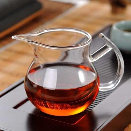 Jing Yang more heat resistant glass fair with filter cup tea tea tea set points, kung fu tea accessories