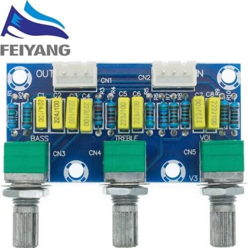 XH-M802 Passive Tone Board Amplifier Preamp Power Module Low High Sound Adjustment Electonic Diy Electronic PCB Board