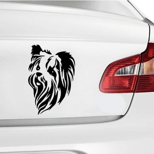 Yorkshire Terrier Pet Dog Vinyl Decal Funny Animal window Sticker 15.2x10.2cm