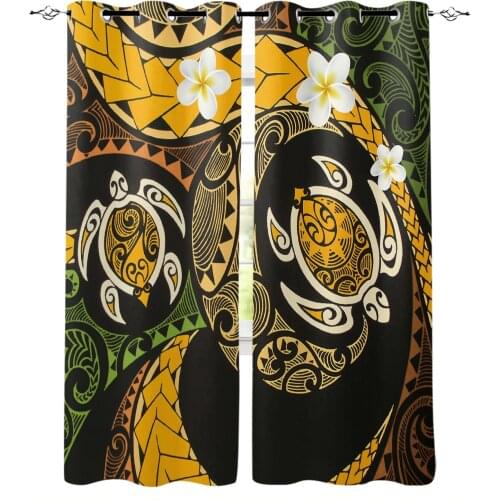 Exotic Geometric Flower Blackout Curtains For Bedroom Blinds Drapes Window Curtains For Living Room High Shading
