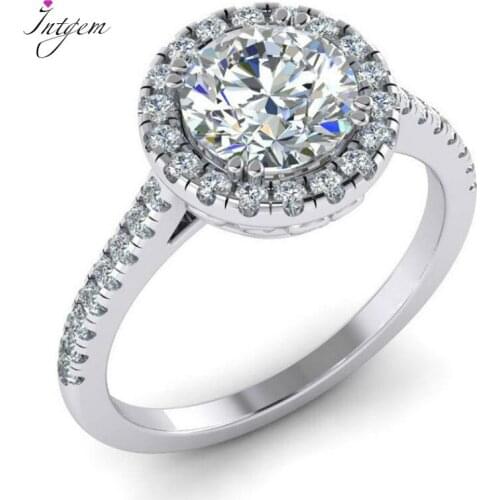 925 Sterling Silver Ring 1ct Moissanite Ring Pass Diamond Test Excellent Moissanite Wedding Engagement Rings Diamond Wholesale