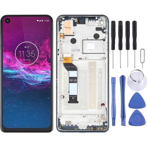 LCD Screen and Digitizer Full Assembly with Frame for Motorola One Action / Moto E7/ Moto E7 Plus/ Moto E6 Play/ Moto G8 Plus