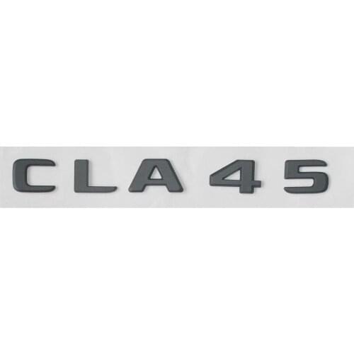 Black Trunk Letters Number CLA 45 Emblems Badges for Mercedes CLA45