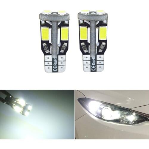 2x T10 194 W5W LED Car Light Canbus Auto LED Bulbs Car Styling White For Opel Corsa Zafira Insignia Vectra b c d Astra h