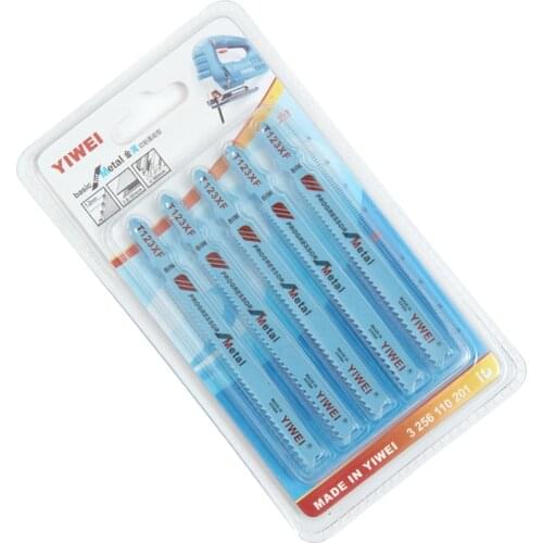 5PCS/SET T123XF BIM T-ShankJig saw blade cutting tool kit progressor for metal copper aluminum alloy steel pipeline Saw blade