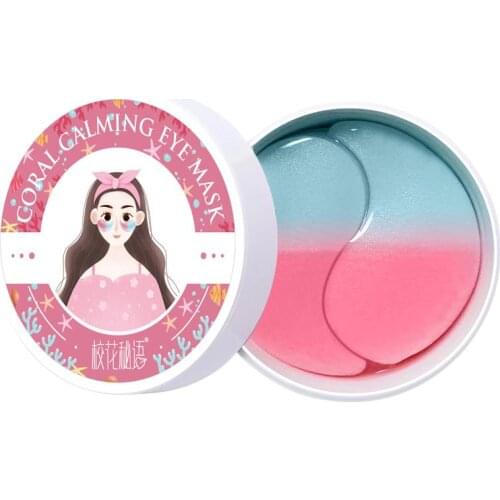 60PCS Avocado Caviar Eye Patches Double Color Anti Aging Moisturizing Eye Mask Sticker Collagen Hydrogel Eye Patch Skin Care Set