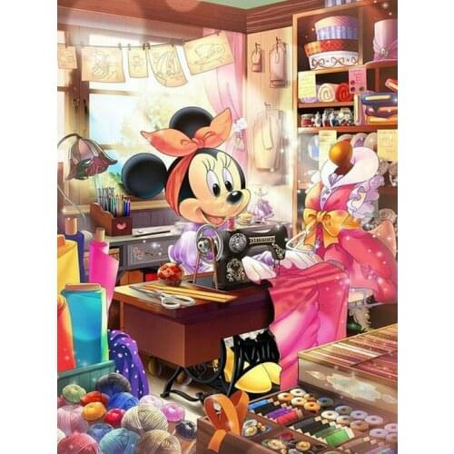 Disney DIY Diamond Painting Full Square Diamond Embroidery Anime Mickey Mouse Pattern Home Decoration Mosaic Painting Icon