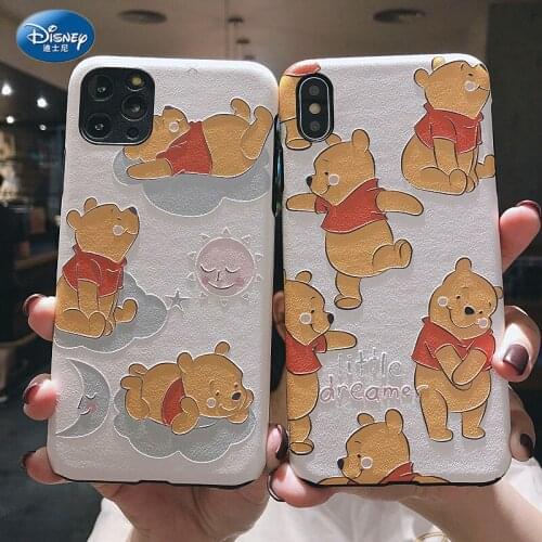 Cartoon Cute Bear Phone Case Cover For 11 Pro XS Max XR X 8 7 6 6s Plus 12 mini Luxury Soft Back Cases Fashion Shell zz0618
