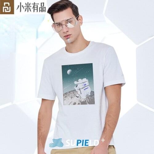 Supield Men Round neck T-shirt Hydrophobic Waterproof Antifouling Quick Dry T-Shirts Top Short-sleeved for xiaomi youpin