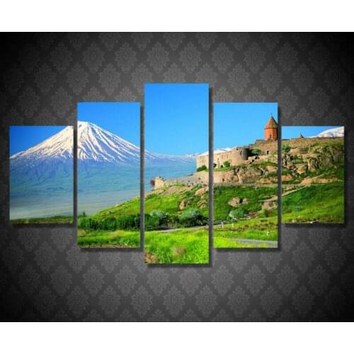HD Print 5pcs canvas art sea beach seascape painting modern home decor wall art picture for living room decor painting /PT0346
